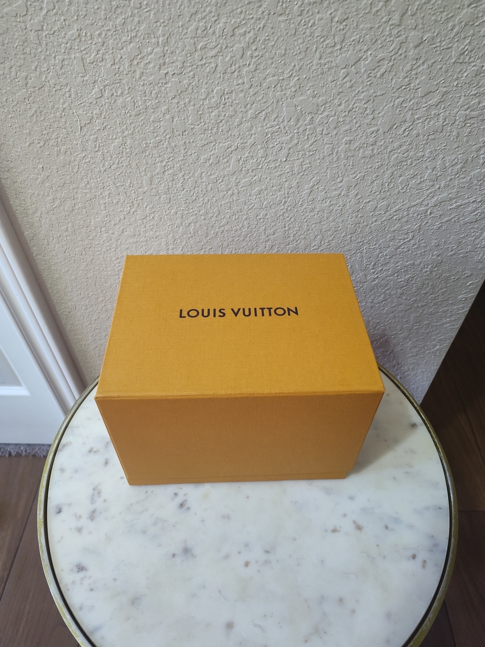 LOUIS VUITTON Magnetic Gift Box 8" Luxury Presentation Storage Box Orange